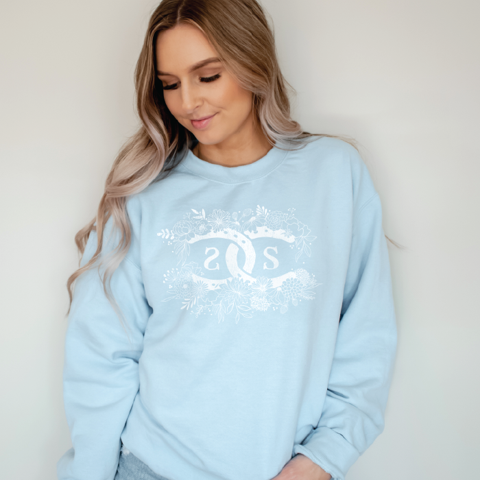 SP!CEE Floral Logo | Light Blue | Sweatshirt