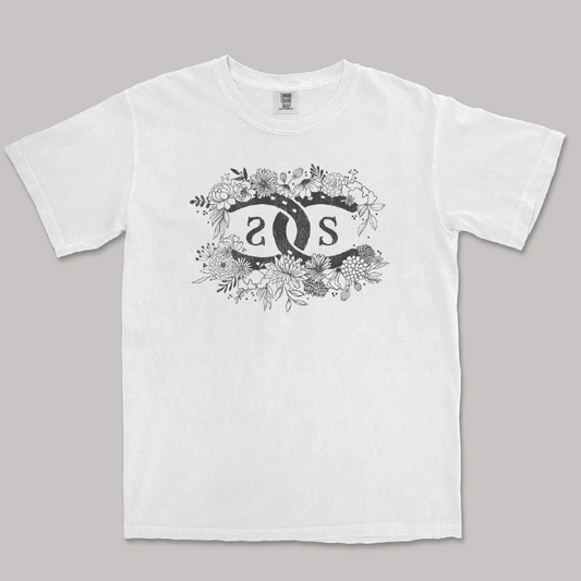 SPICEE Floral Logo | White | Tee Shirt