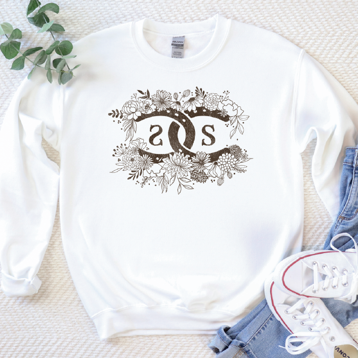 SPICEE Floral Logo | White | Sweatshirt