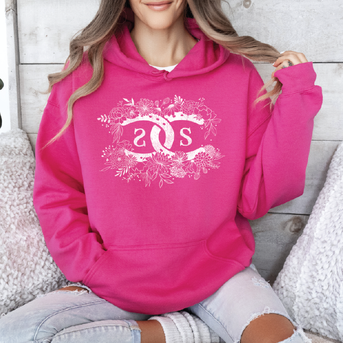 SP!CEE Floral Logo | Bright Pink | Hoodie