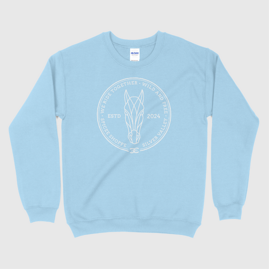 Geometric Pony | Light Blue | Sweatshirt