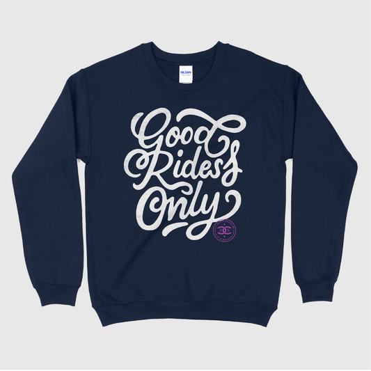 Good Rides Only | Navy | Sweatshirt