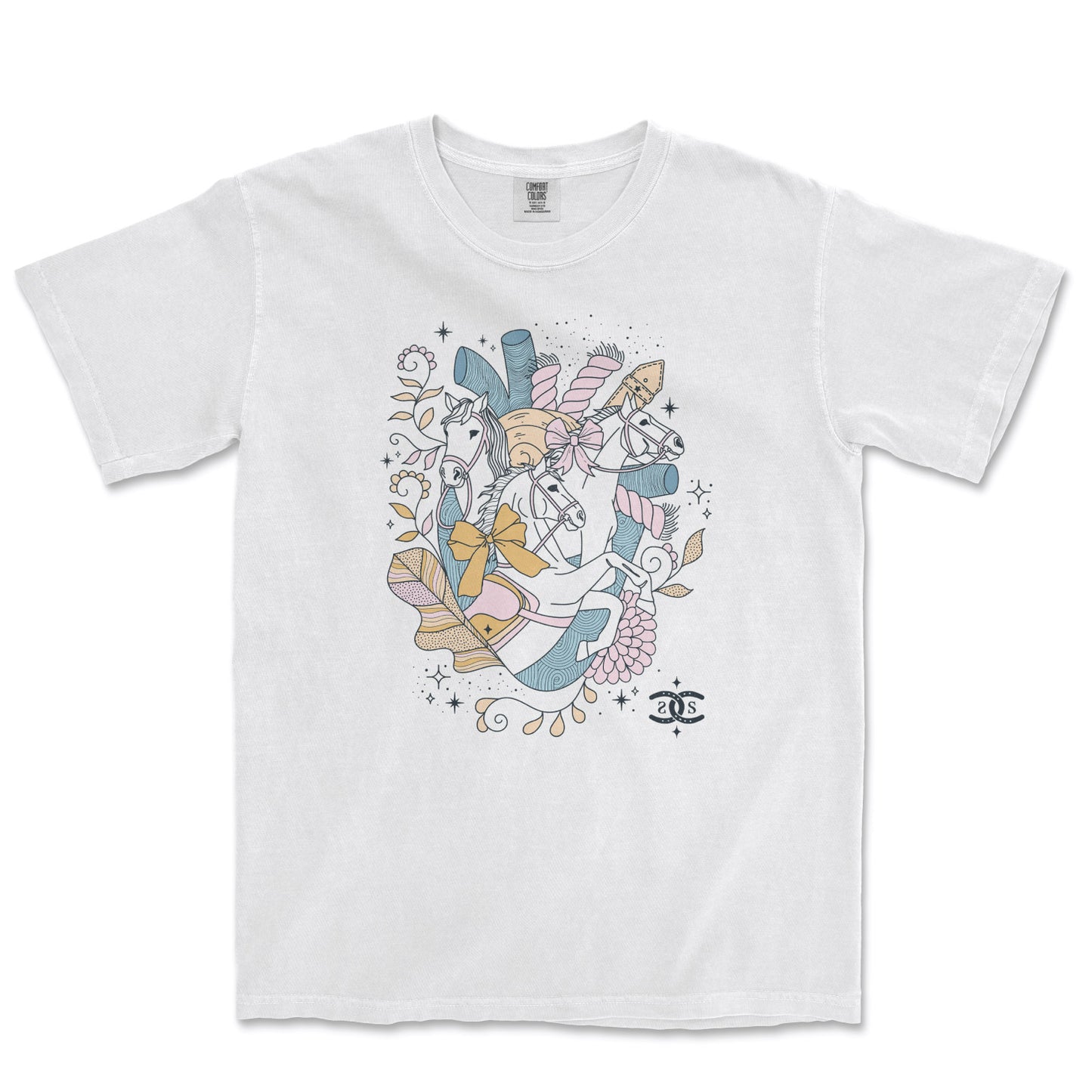 Heart Horse | White | Tee Shirt