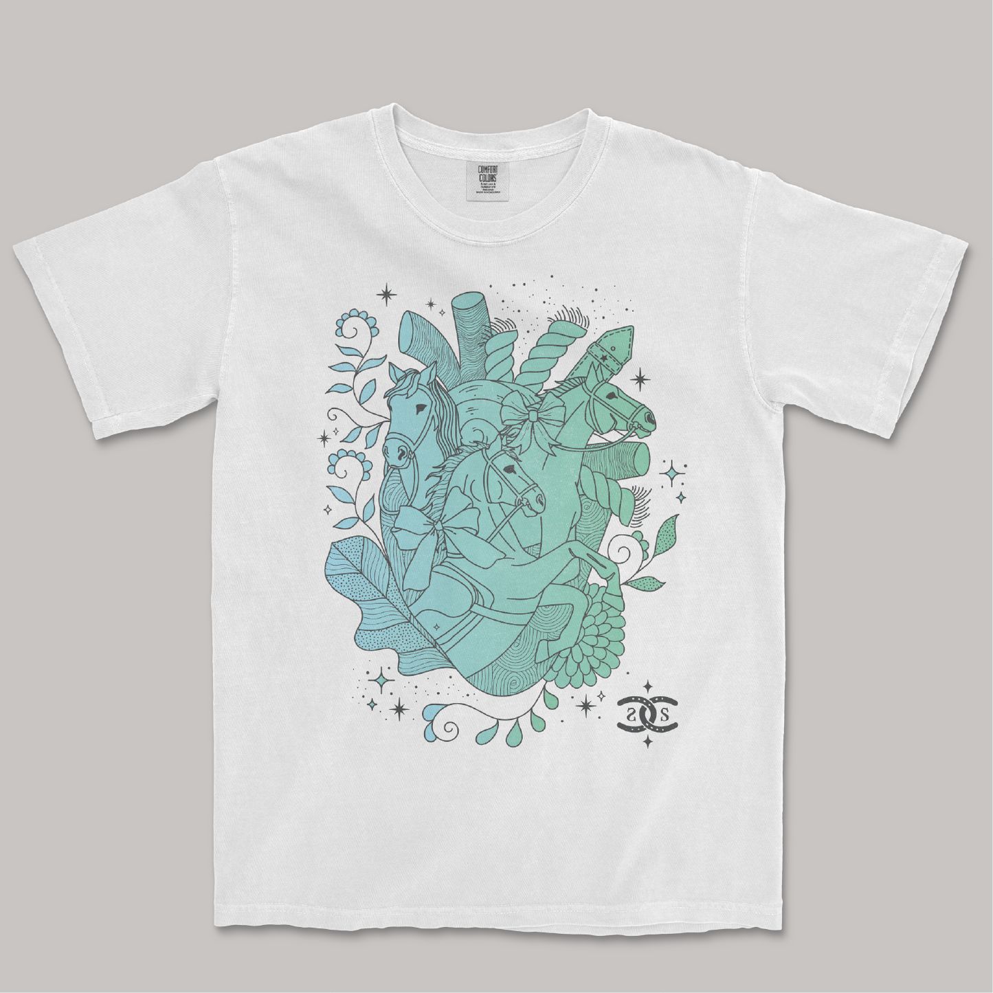 Heart Horse | White | Tee Shirt