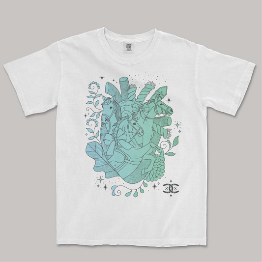 Heart Horse | White | Tee Shirt