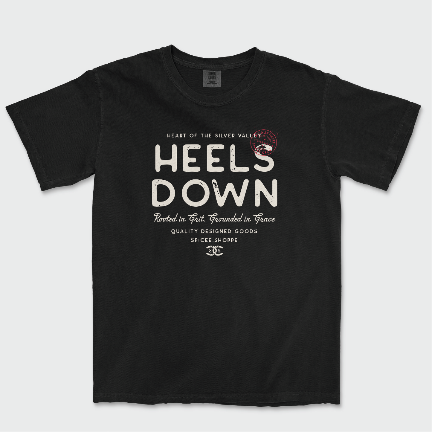 Heels Down | Black | Tee Shirt