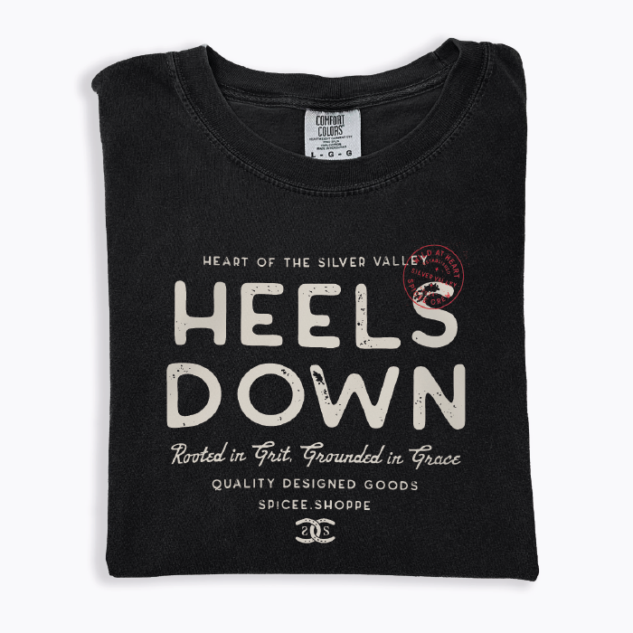 Heels Down | Black | Tee Shirt