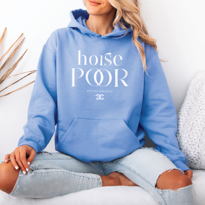 Horse Poor | Carolina Blue | Hoodie