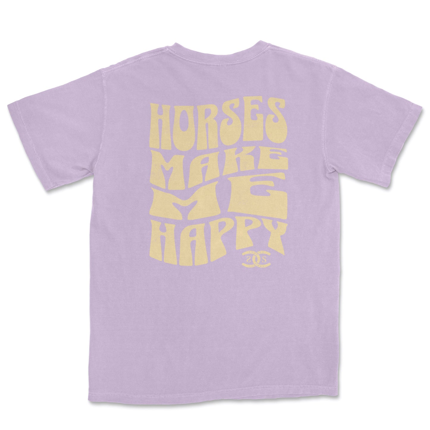 Horses Make Me Happy | Orchid | Tee Shirt