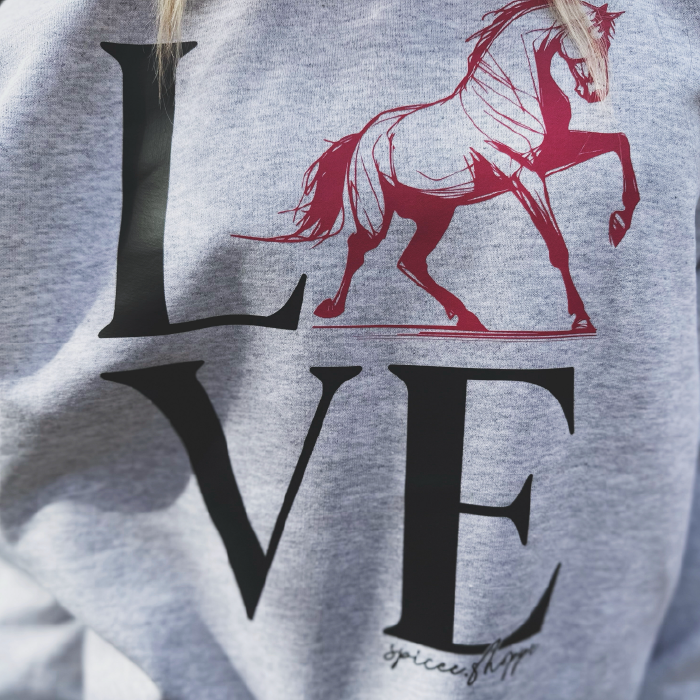 LOVE | Ash Grey | Sweatshirt
