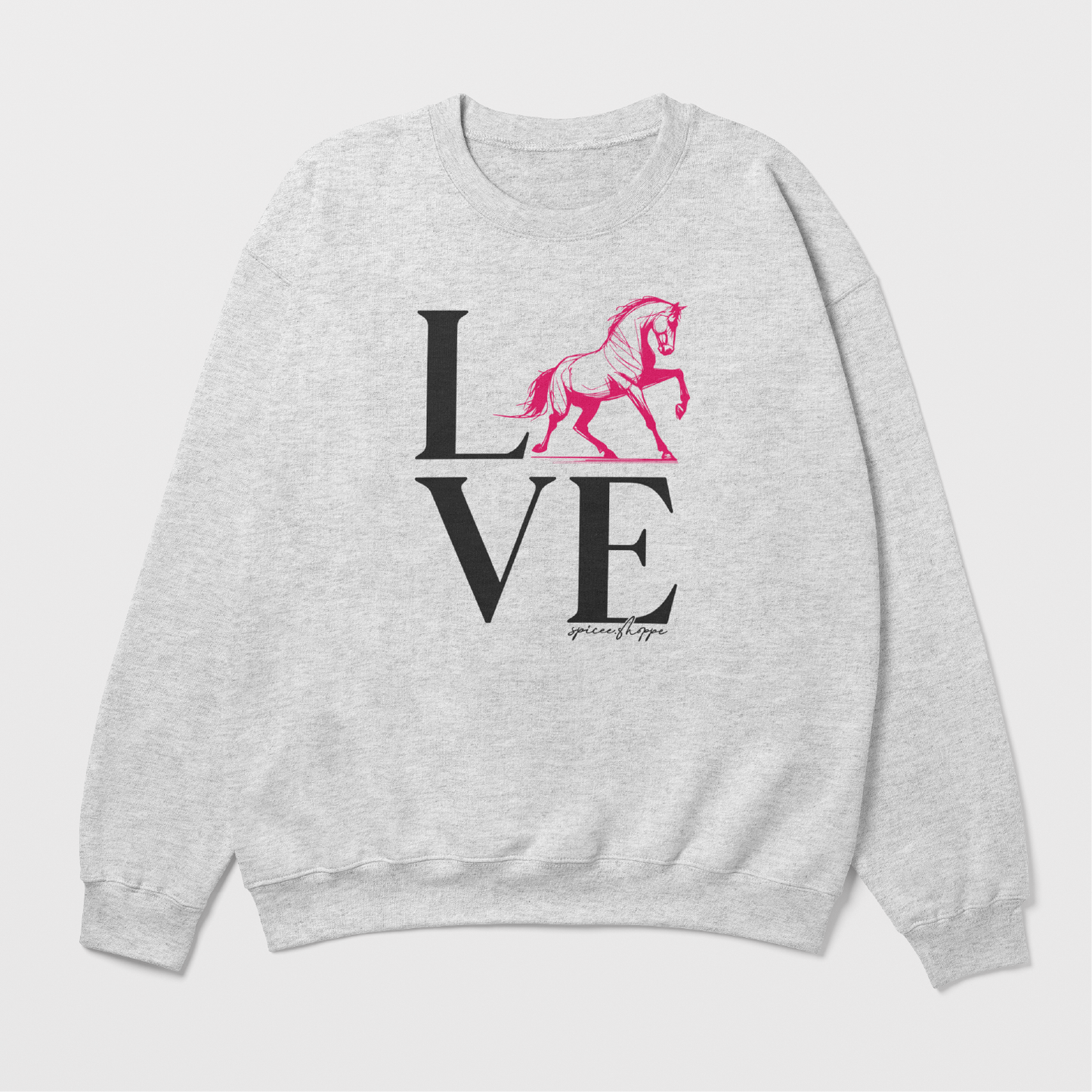 LOVE | Ash Grey | Sweatshirt