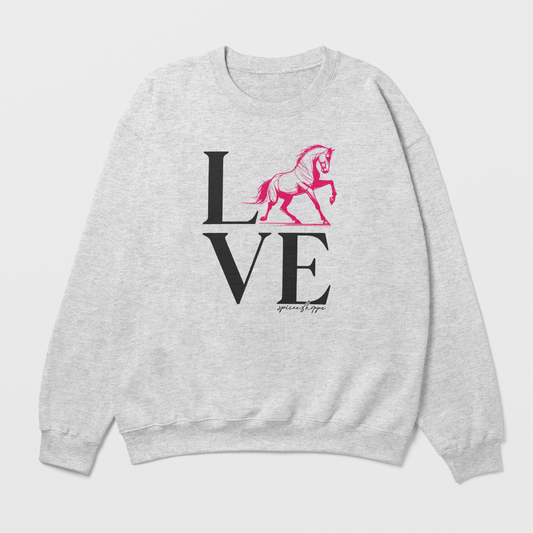 LOVE | Ash Grey | Sweatshirt