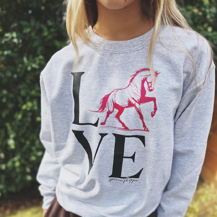 LOVE | Ash Grey | Sweatshirt