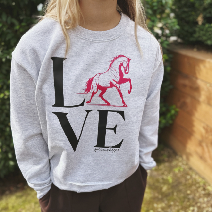 LOVE | Ash Grey | Sweatshirt