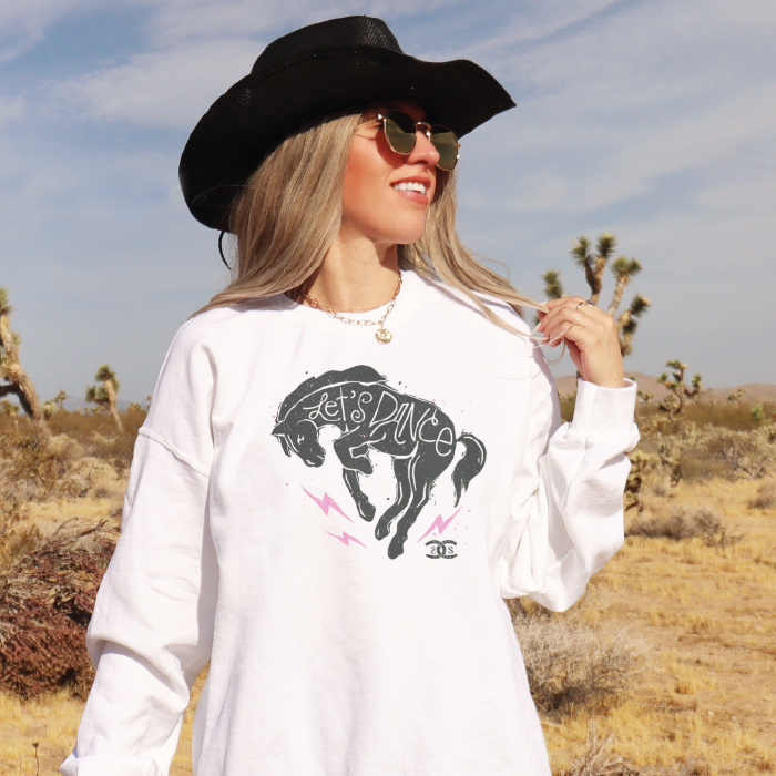 Let's Dance | White | Sweatshirt
