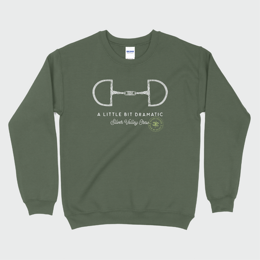 Little Bit Dramatic | Army Green | Sweatshirt