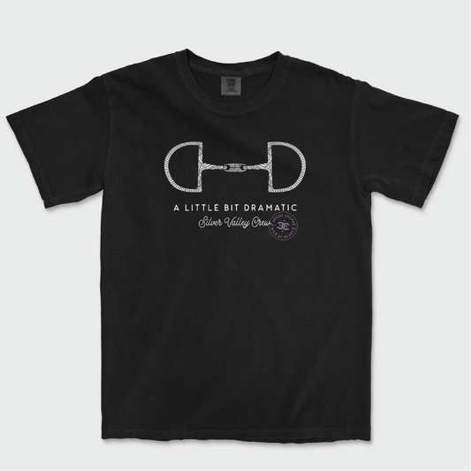 Little Bit Dramatic | Black | Tee Shirt