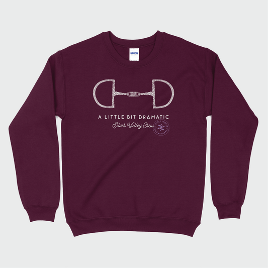 Little Bit Dramatic | Maroon | Sweatshirt