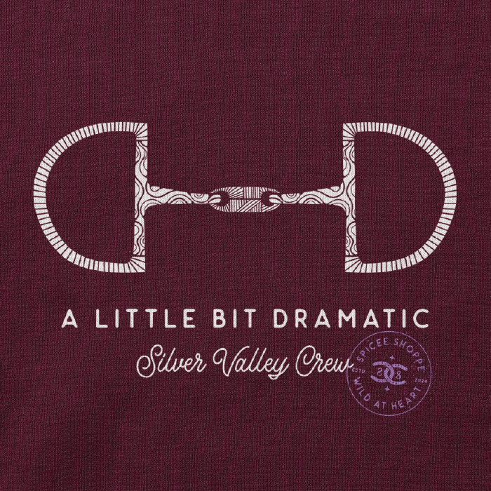 Little Bit Dramatic | Maroon | Sweatshirt