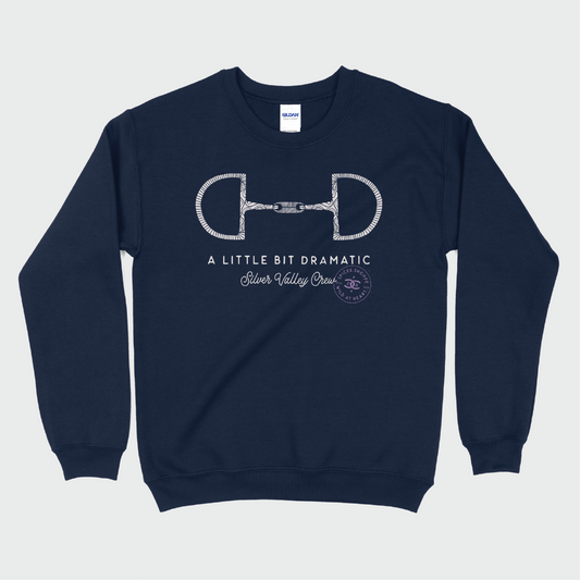 Little Bit Dramatic | Navy | Sweatshirt