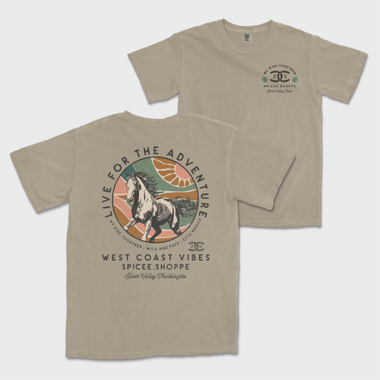 Live For The Adventure | Khaki | Tee Shirt