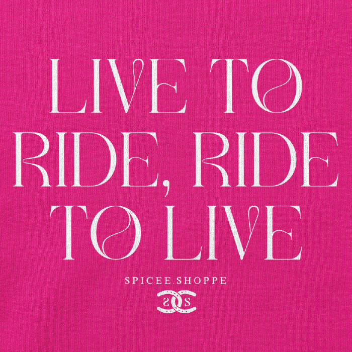 Live To Ride | Bright Pink | Sweatshirt
