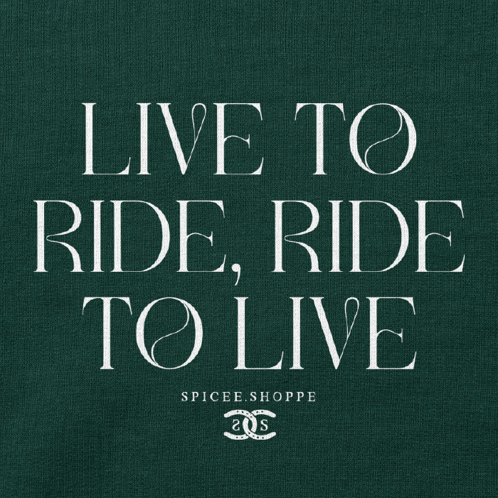 Live To Ride | Forest Green | Sweatshirt