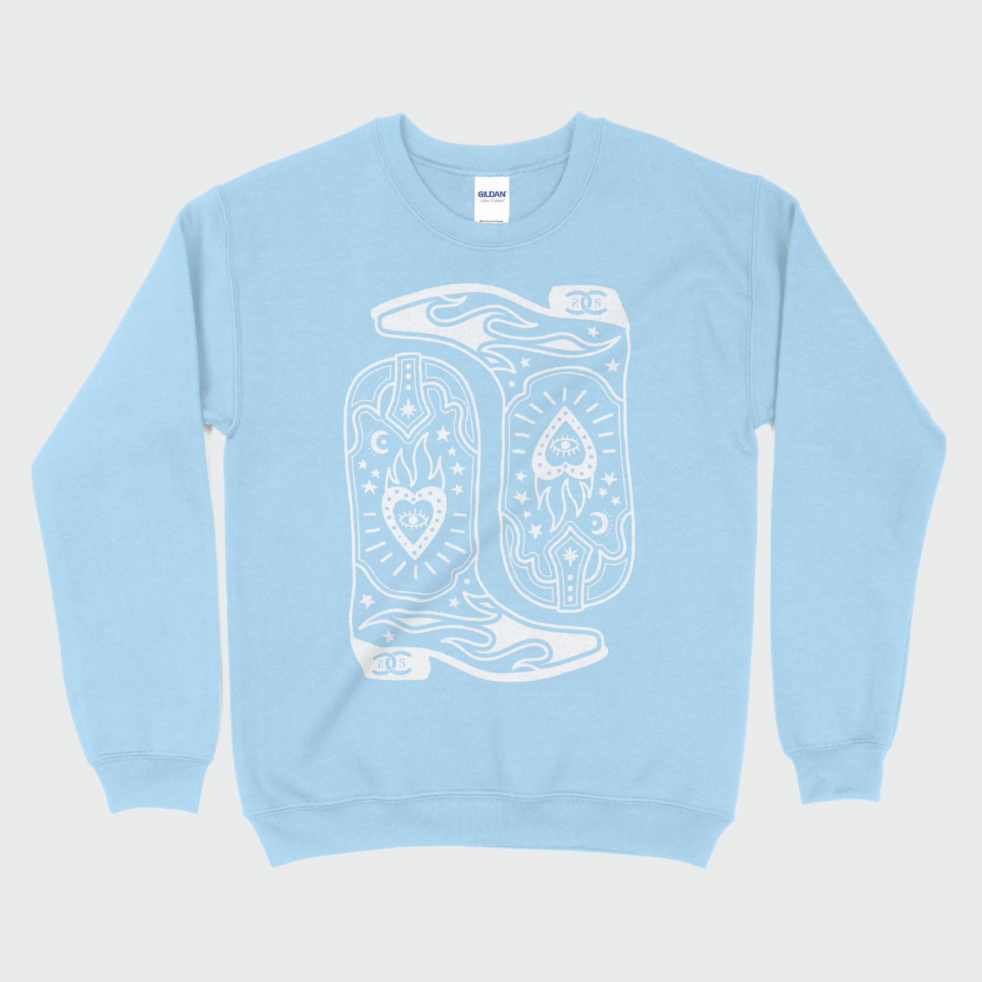 Boots & Bravado | Light Blue | Sweatshirt