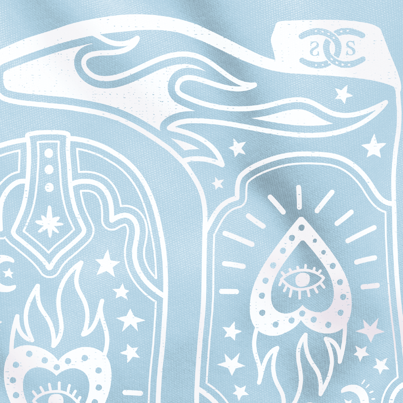 Boots & Bravado | Light Blue | Sweatshirt