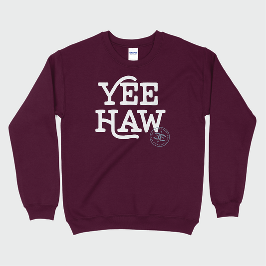 Yee-Haw | Maroon | Sweatshirt