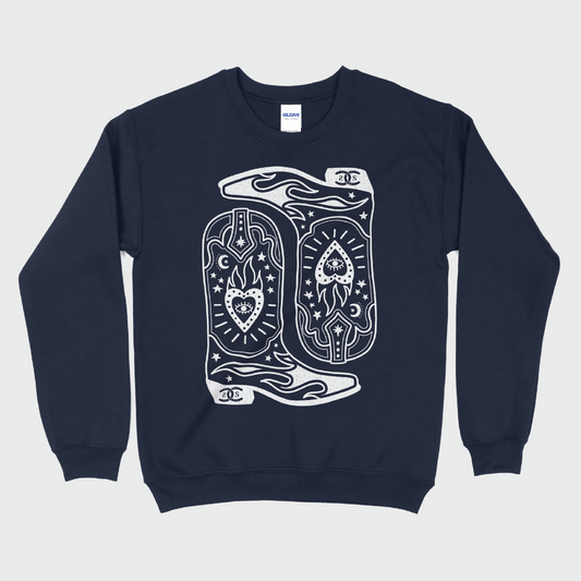 Boots & Bravado | Navy Blue | Sweatshirt