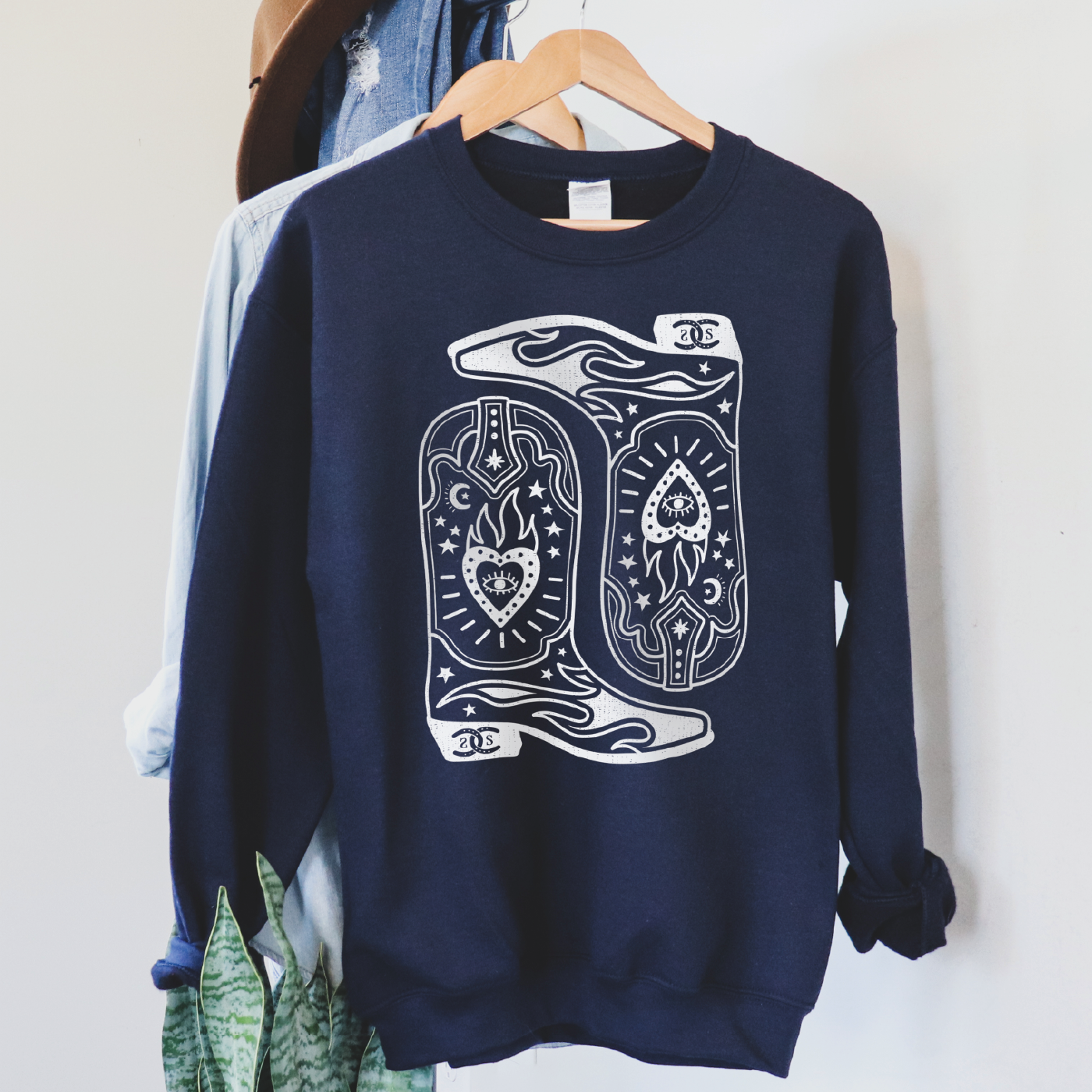 Boots & Bravado | Navy Blue | Sweatshirt