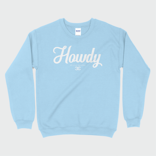 Howdy | Light Blue | Sweatshirt