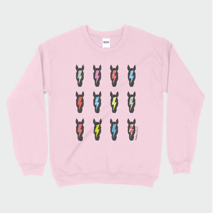 Ponies & Bolts | Light Pink | Sweatshirt