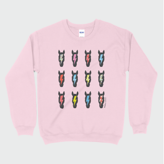 Ponies & Bolts | Light Pink | Sweatshirt