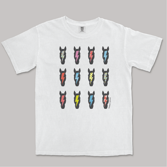 Ponies & Bolts | White | Tee Shirt