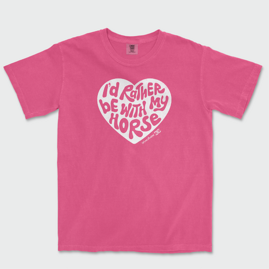 I'd Rather Be With My Horse | Crunchberry | Tee Shirt