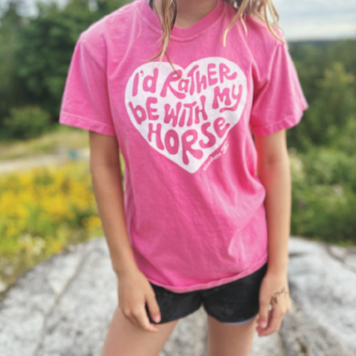 I'd Rather Be With My Horse | Crunchberry | Tee Shirt