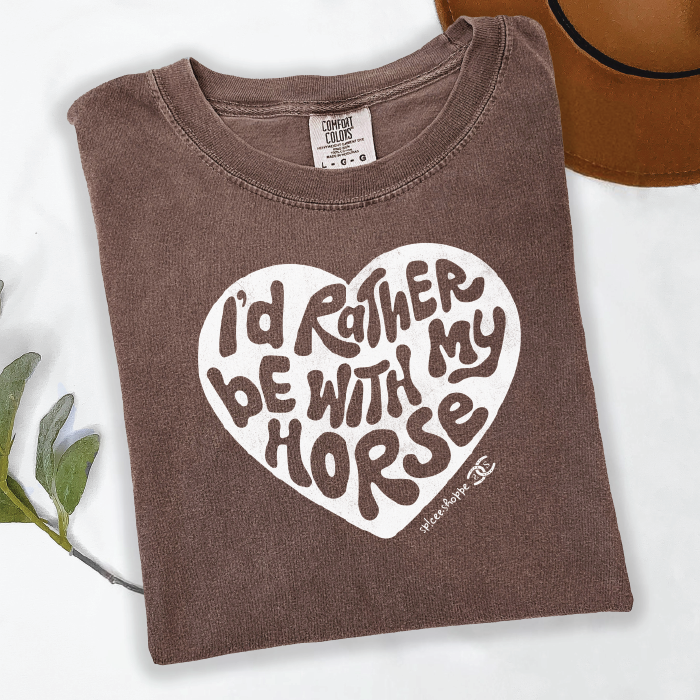 I'd Rather Be With My Horse | Espresso | Tee Shirt