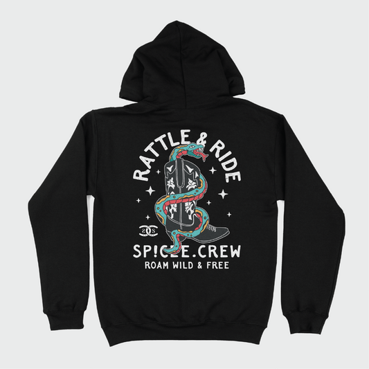 Rattle & Ride | Black | Hoodie