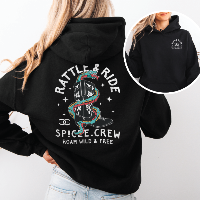 Rattle & Ride | Black | Hoodie