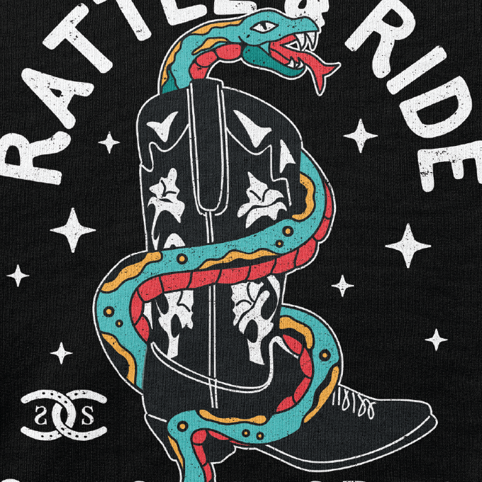 Rattle & Ride | Black | Hoodie
