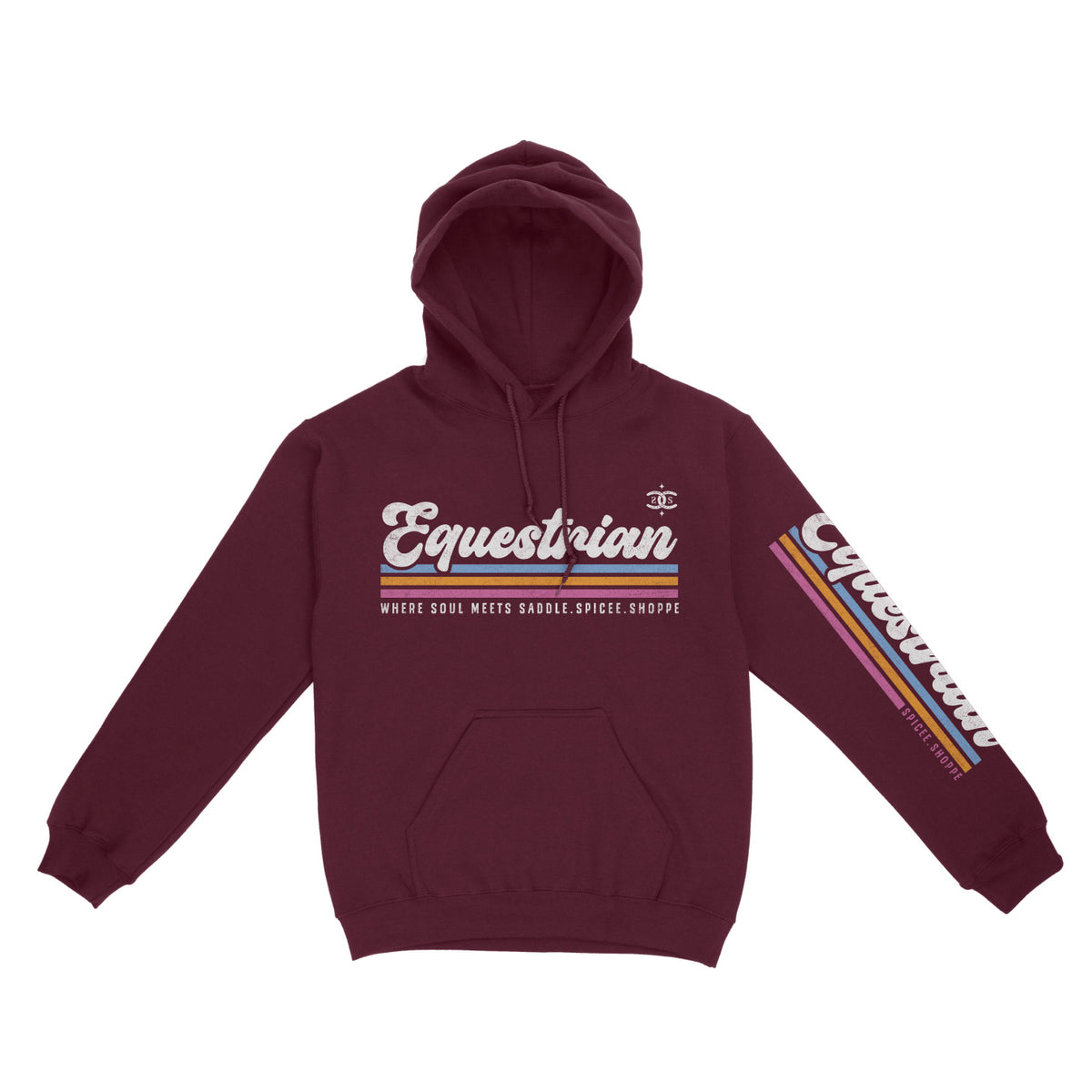 Retro EQ | Maroon | Hoodie