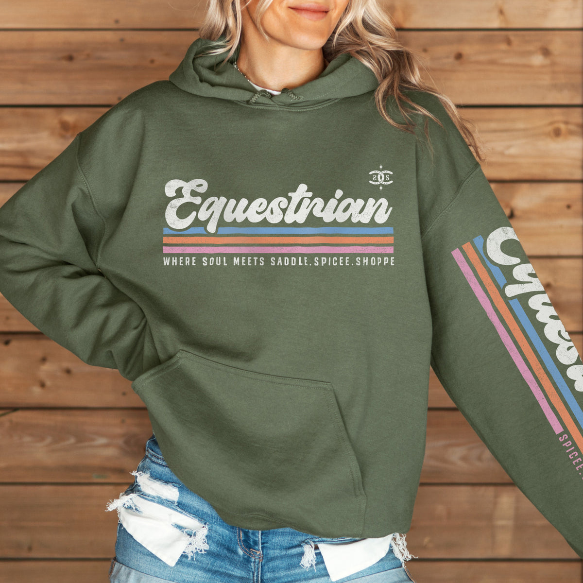 Retro EQ | Military Green | Hoodie