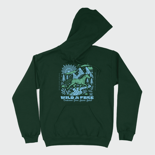 Roam Free | Forest Green | Hoodie
