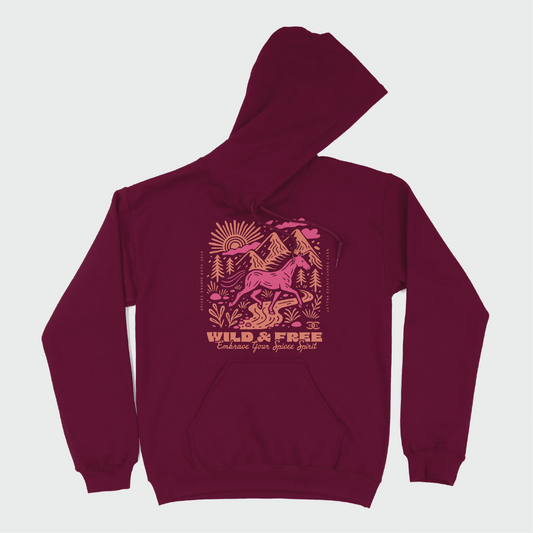 Roam Free | Maroon | Hoodie