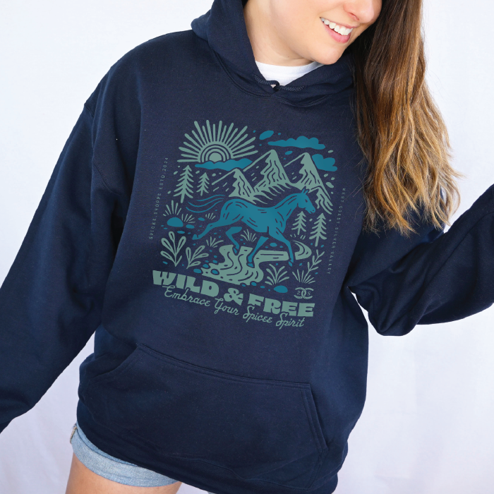 Roam Free | Navy Blue | Hoodie