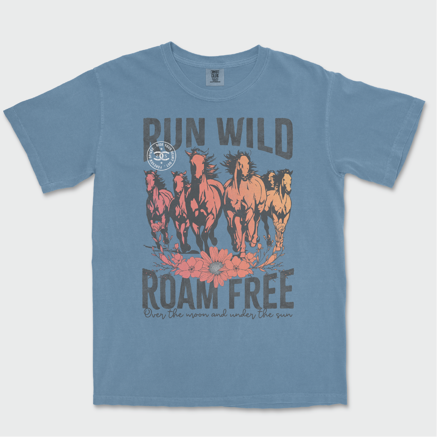 Run Wild | Ice Blue | Tee Shirt