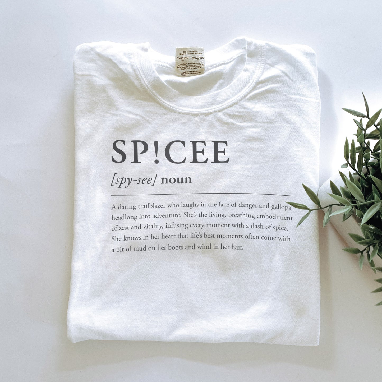 SPICEE Definition | White | Tee Shirt