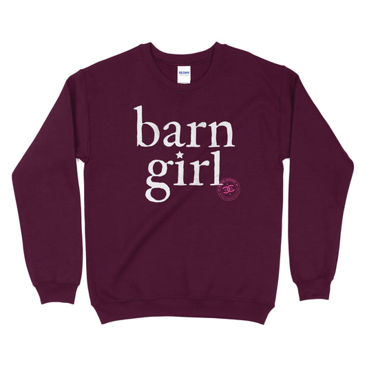 Barn Girl | Maroon | Sweatshirt